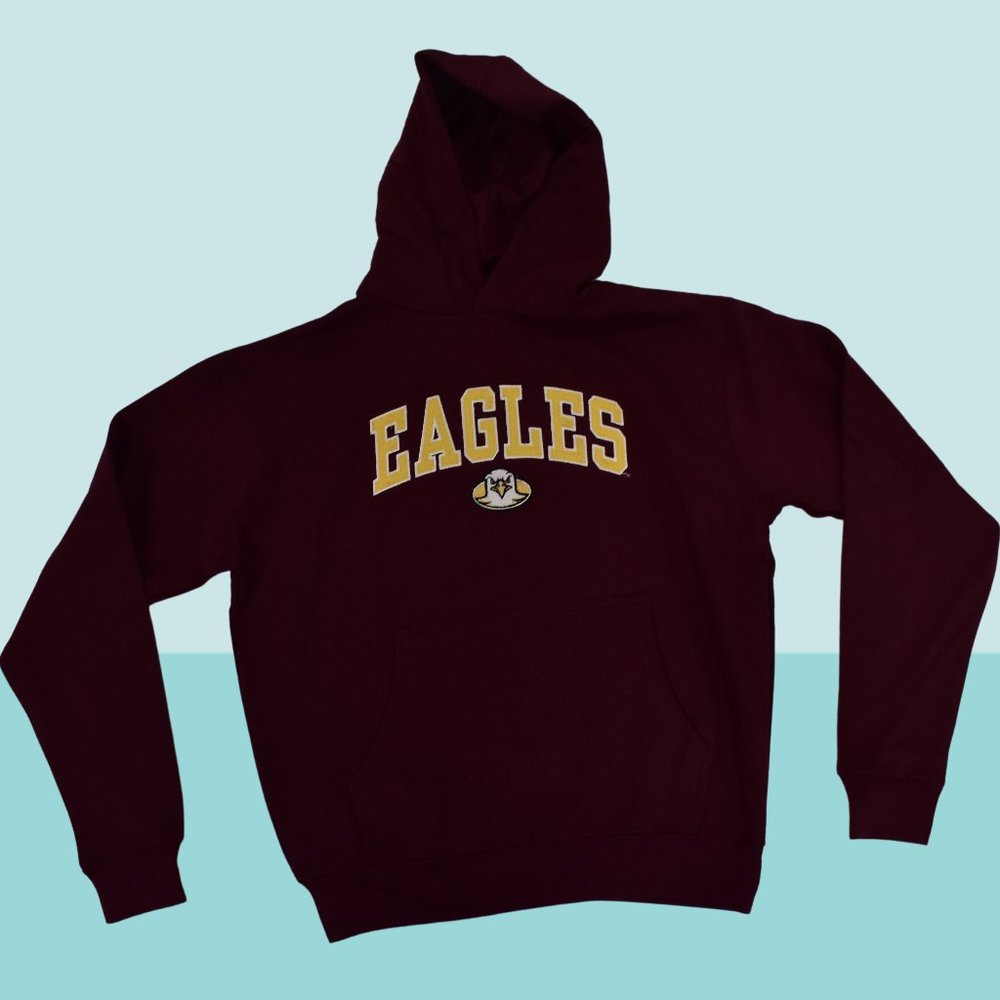 Old Varsity Brand Youth Boys Boston College Eagles Embroidered Hoodie New
